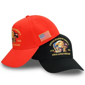 American 250th Anniversary Commemorative Baseball Cap Adjustable Unisex USA Sport Hats For Women and Men Commemorative Gift