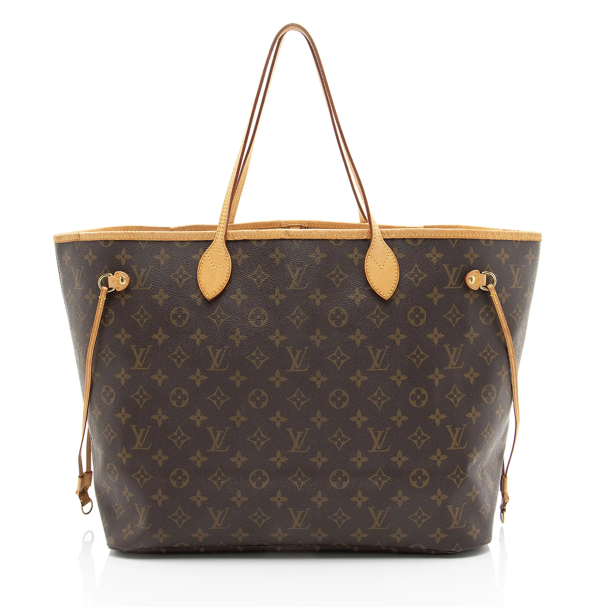 Pre-owned Louis Vuitton Leather Tote Bags Monogram Canvas Neverfull GM Tote