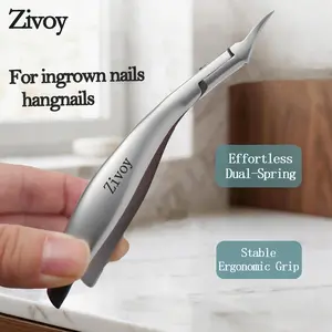 Swan-inspired biomimicry ingrown toenail clipper with eagle beak design. Professional tool for thick & hard nails. Ultra-long non-slip handle, unisex, sharp blades, heavy-duty metal for durability.