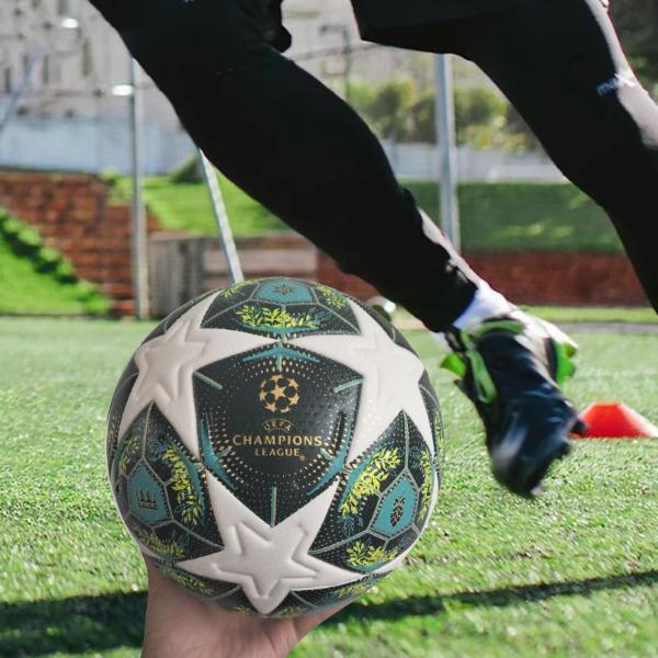 Size 5 PU soccer Ball – High Elasticity Indoor/Outdoor Football, Practice and Casual Play for Boys & Men creative birthday gift men boy youth training Professional Training Football