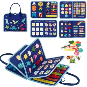 Educational Busy Book Toy, Montessori Busy Board, Toddler Busy Board, Preschool Learning Activities Toy for Fine Motor Skills, Travel Toy, Funny Birthday Gifts