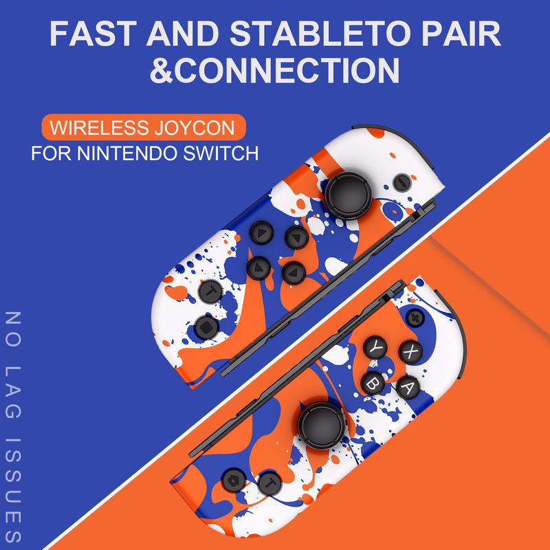 Light Up Joycon Compatible with Switch/Lite/OLED, Game Pad for Switch Console, Wireless Replacement Joypad Controller Joystick,TikTokShopStockUp,TikTokShopStockUp