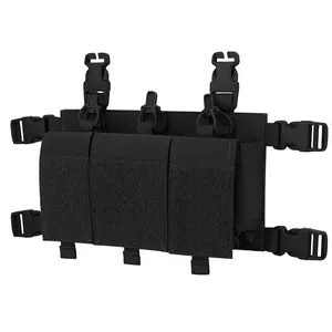 Krydex Tactical Triple 556 Mag Pouch Placard 3x GP Pouches Detachable Mag Holders for Chest Rig and Vest