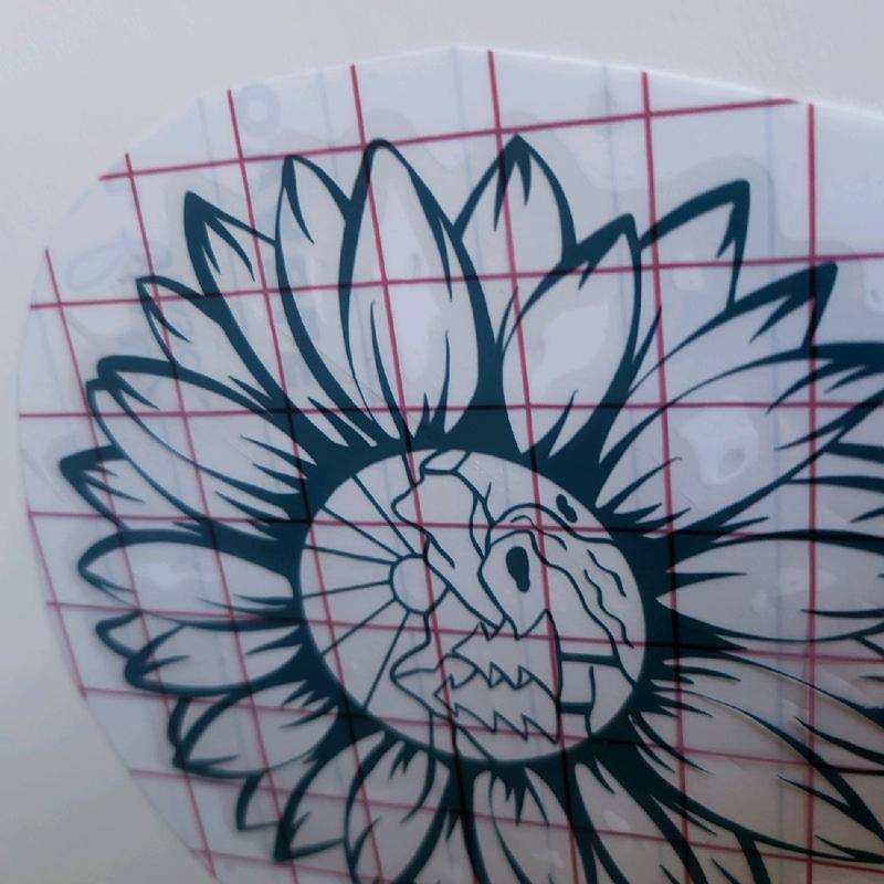 Mountain Flower Decal Decor for Cars and Windows 4 Pack Nature Inspired Design Durable Weather Resistant Easy Application Perfect Gift