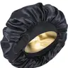 Silk Bonnet for Sleeping/ Double Layer Satin Adjustable Straps lined Hair Bonnets for Sleeping , reversible hair sleeping bonnet for woman Natural curly Hair Outside silk