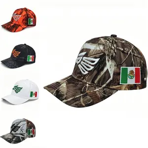 2-Pack Camo Eagle Embroidered Trucker Hats, Unisex Outdoor Baseball Caps with  Flag Patches, Retro Camouflage Streetwear Snapback Hats for Men & Women