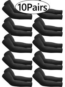 10 Pairs/1pair Sun Protection Sleeves for Men Women, Cool Compression Ice Sleeves for Sports Training Tattoo Sleeves