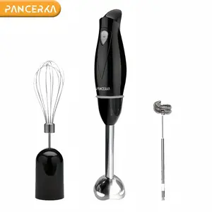PANCERKA Multifunctional, 1 Count Electric Cooking Bar with Whisk & Milk Frother Attachment, Household Kitchen Appliances for Whisking, Smoothies, Purees, Milk Frothing, Handheld Stick Blenders