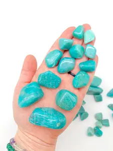 Amazonite Tumbled Stone - Polished Natural Amazonite Crystal
