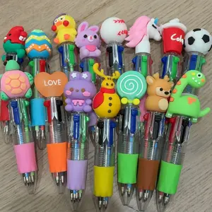 Mini Four-Color Ballpoint Pens, 15/30 Pcs Cute 4-in-1 Multi-Color Pens for Kids, Perfect for Party Favors, Birthday Gifts and School Supplies