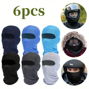 6Pcs/Set Balaclava Ski Face Mask:Cooling Neck Gaiter Full Face Cover Hood Shiesty Mask for Men Women,Home Outdoor Sports Cap,New Year Gifts,Hand Tools Kits