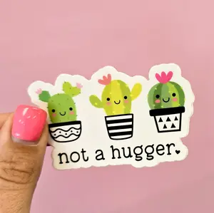 Funny Cactus Sticker Water Proof Decorative