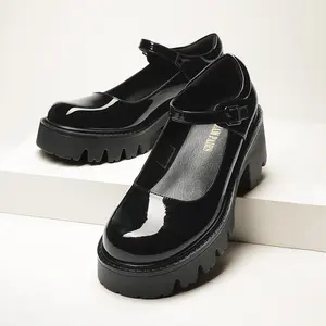 Dream Pairs Women's Mary Janes Shoes Platform Dress Low Heel Chunky Pumps Round Toe Ankle Strap Pumps Shoes  '90s retro Oxfords Girl's Footwear Cute School,summerwins