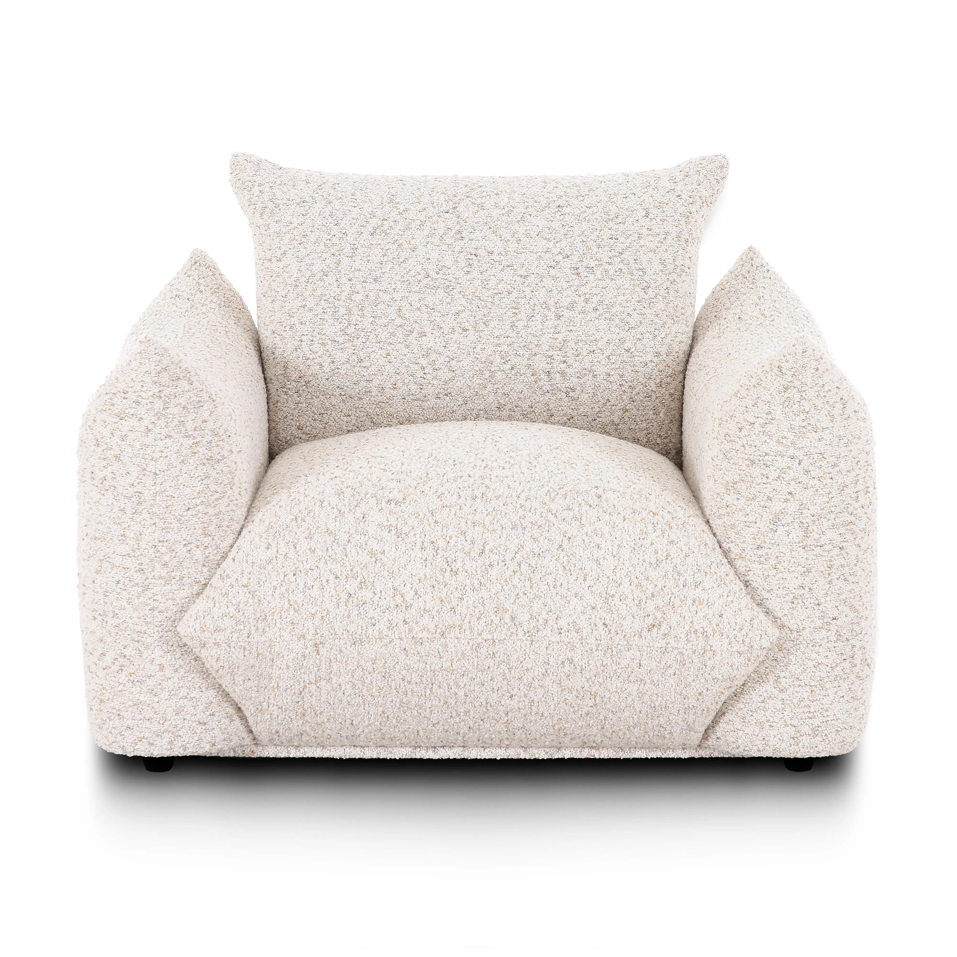 Saint Tropez Nubby Fabric Armchair in Sand
