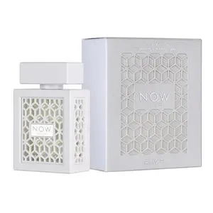 Rave Now White Eau de Parfum by Lattafa – 3.4 Ounce Unisex Fresh Floral Woody Amber Fragrance
