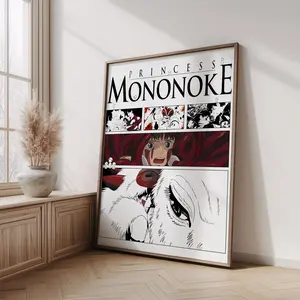 Princess Mononoke Poster ? Studio Ghibli Poster, Japanese Anime Manga Hayao Miyazaki Poster, Ghibli Wall Decor( Unframed - Print Only )