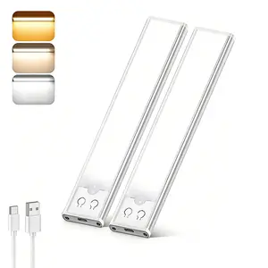 Under Cabinet Lights,Motion Sensor Night Light Indoor,3 Modes USB Rechargeable Light,Magnetic Installation Dimmable Lights for Kitchen,Wardrobe,Pantry, Closet,Coffee Corner,Bathroom,Stairs,Hallway,Sink Cabinet,Laundry Room,Tool Room,Garage,Fridge