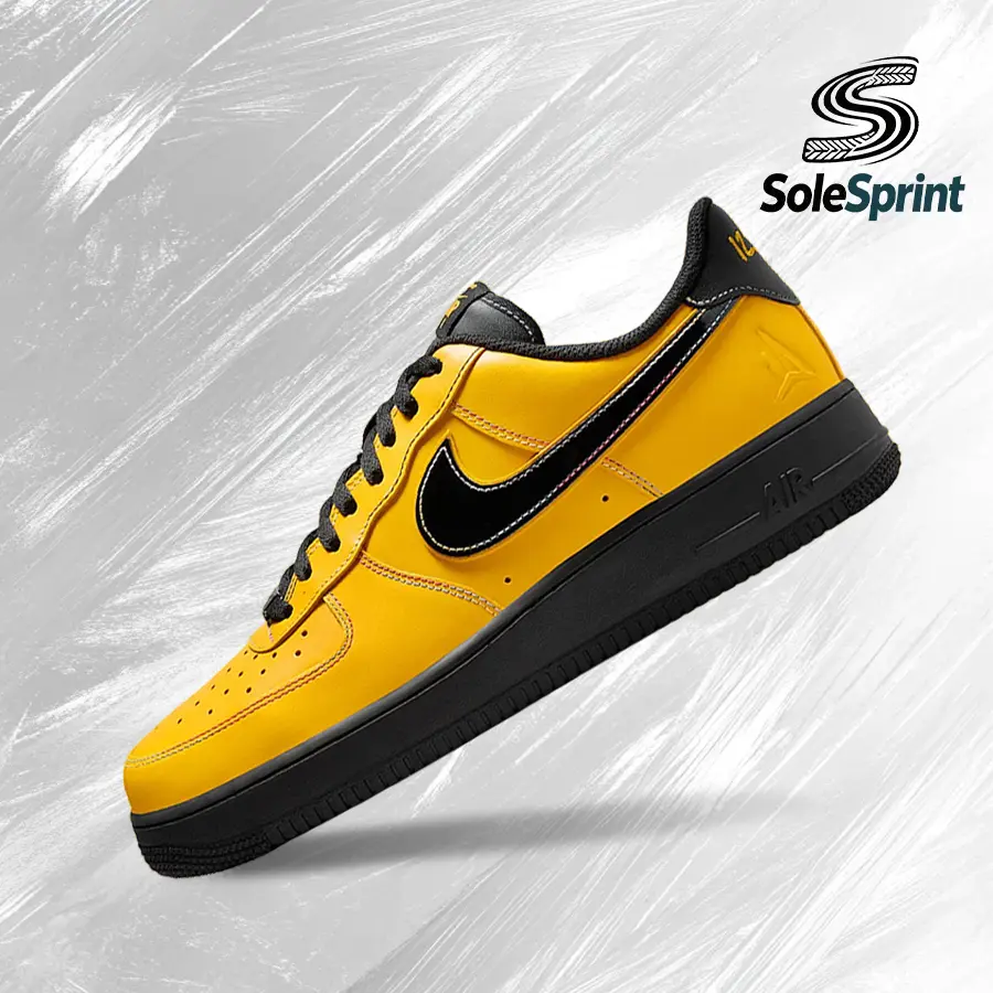 NIKE Men's Air Force 1 Low Ja Morant 'Let Me Be Ja' Vintage Athletic Sneakers - IQ2713-700, Shock-Absorbing Comfort, Streetwear, Running, Casual Trainer Footwear