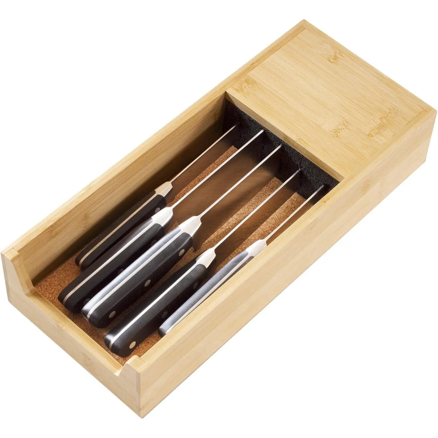 Universal Knife Caddy, Organizer and Holder for Drawer or Countertop