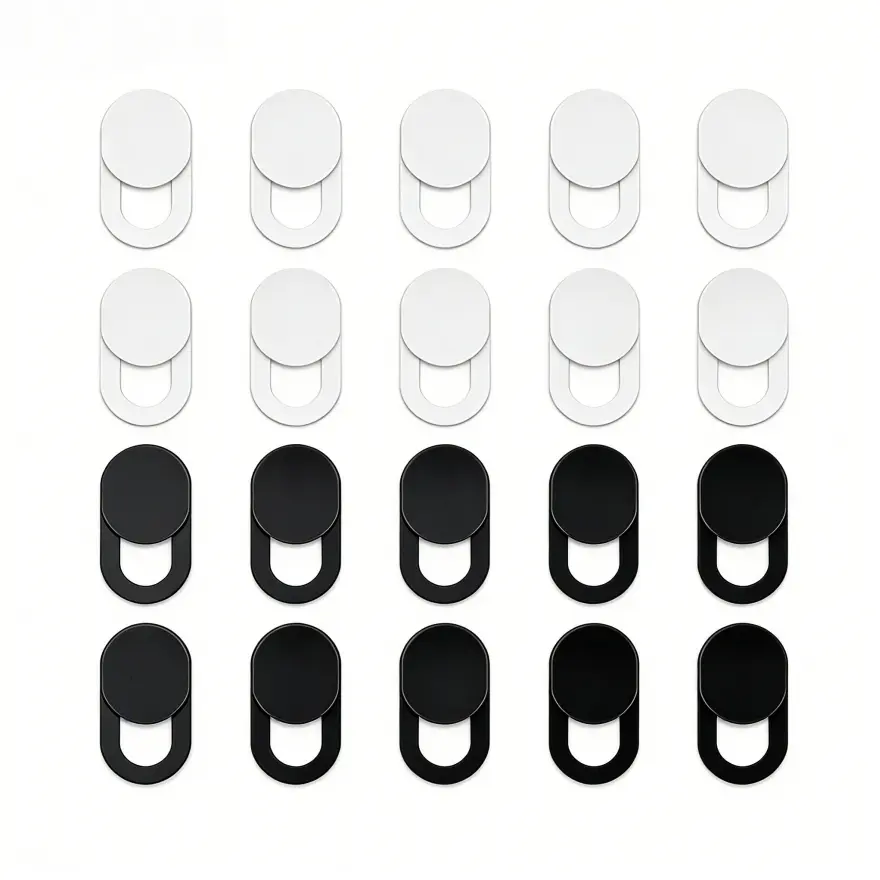 20pcs Webcam Cover Slide, Fashionable Durable Webcam Protector, Privacy & Security Cover Sticker for Cell Phone, Tablet, Laptop & PC