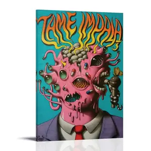 Tame-Impala Poster Posters Music Album Cover Posters Canvas Wall Art High-Resolution Vintage Band & Artist Prints for Room