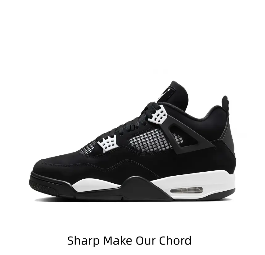 Classic Contrast Mid Top Lifestyle Sneakers Black White Color Matching Shock Absorbing Wearproof Outsole All Season Footwear