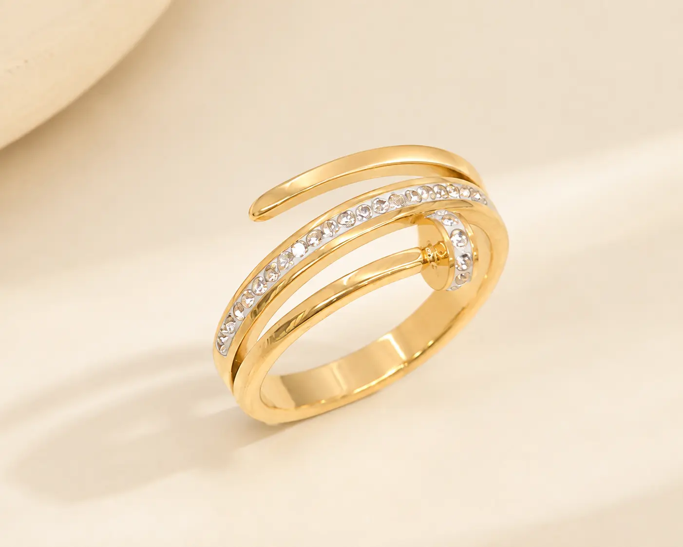 Élodie Pavé Wrap Ring