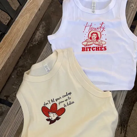 Country themed Tank tops
