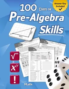 Pre-Algebra Skills: (Grades 6-8) Middle School Math Workbook (Prealgebra: Exponents, Roots, Ratios, Proportions, Negative Numbers, Coordin -- Humble Math, Paperback