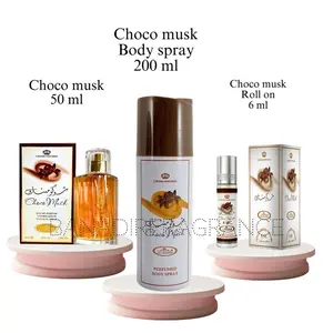 Choco musk 6ml oil / Choco musk 50 ml / Choco musk body spray Al rehab collection Set
