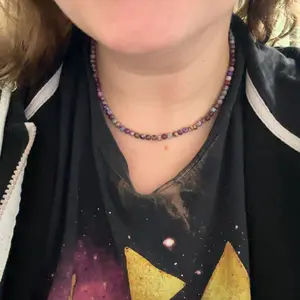 Tiny Gemstone Beaded Choker Necklace, Dainty Faceted Gemstone Beaded Necklace, Waterproof Crystal Beaded Choker, Mother's Day Gift, gift for her