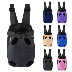Portable cat and dog double-shoulder pet backpack for going out, cat walking bag, pet multi-functional chest bag, Four-corner design, with adjustable safety buckle，preventing pets from escaping