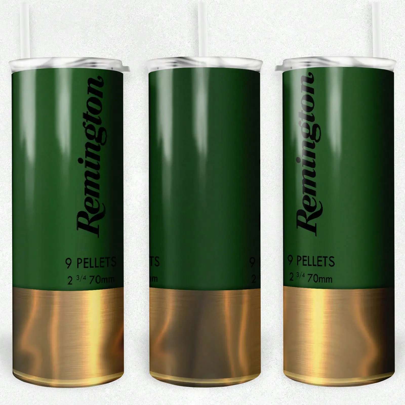 Remington 20oz Skinny 304 Stainless Steel Portable Water Bottle, Airtight Durable Insulated Green Tumbler with Lid and Straw, Single Unit Summer/Winter Drinkware, Outdoor Travel Kitchenware Accessory, Insulated Mug, Skinny Shape