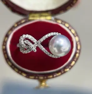 Natural seawater - 7-8mm bow-shaped ring