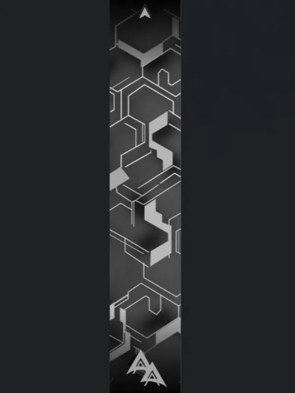 APA HEX CAMO SERIES ARROW WRAPS - GREY