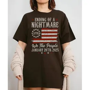 Trump Ending Of A Nightmare T-Shirt, President Trump Shirt, Inauguration Day Sweatshirt Shirt, MAGA 2025 Shirt, Make America