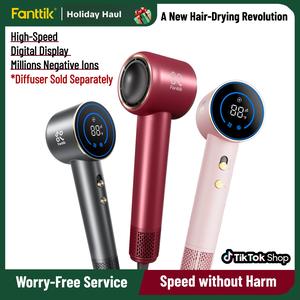 【Christmas Gift】Fanttik Hair Dryer, High-Speed Ionic Blow Dryer with HD Display, Magnetic Concentrator, Brushless Motor, Noise Reduction, Lightweight, Christmas Gift,  FanttikSolo AURA H10 TikTokShopHolidayHaul