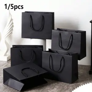 1/5PCS Paper Gift Bags, Party Gift Packs, Clothing Bag, Birthday Present, Holiday Party Kraft Paper Outer Packaging, Wedding Favor Bags, Christmas Gifts