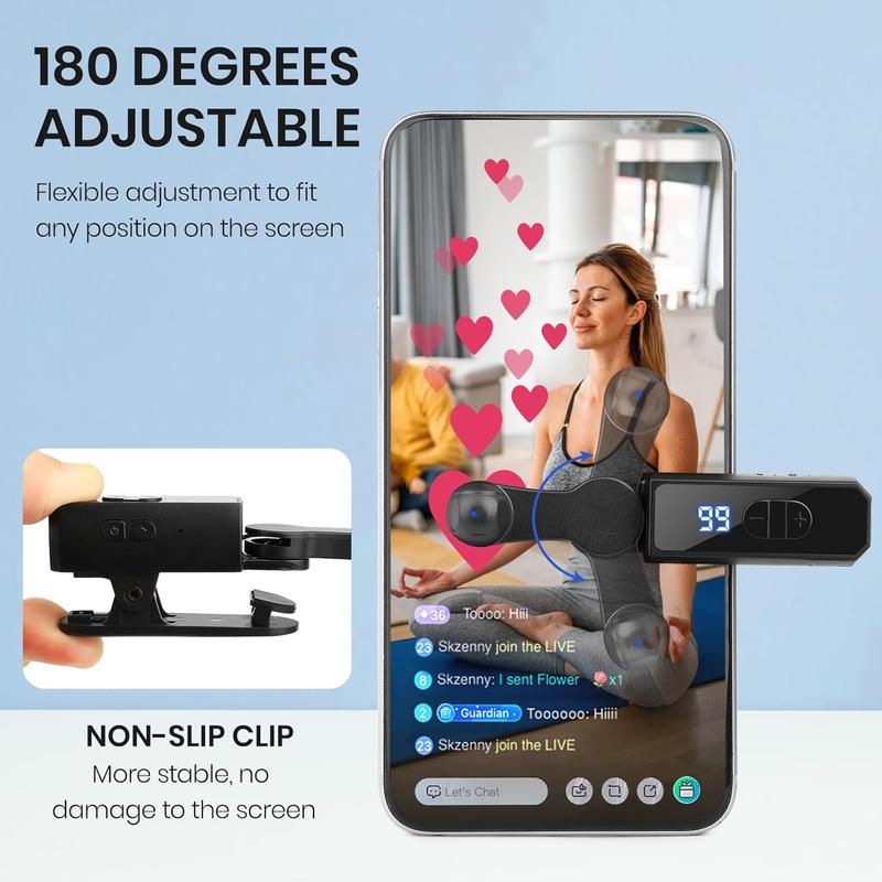FUDUOO Rechargeable version Automatic Clicker - Auto Clicker Speed Tool – Fast Screen Tap Simulator for Smartphones and Controllers | Smart Trigger for Shopping, Rewards, Live Broadcast Likes and Tasks Portable Selfie