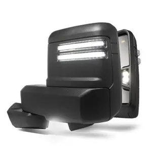 Chevy Silverado 1500 2019-2025 Tow Mirrors Smoked LED DRL Switchback Sequential Signal