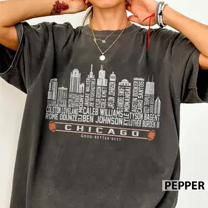 Chicago Skyline Good Better Best Football Vintage Shirt