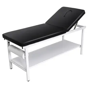 Medical Exam Table, 500 LBS Capacity, Adjustable Backrest 0°–40°, Physical Therapy Examination Table with Storage Shelf and Paper Roll Dispenser, Heavy-Duty Medical Clinic Equipment for Hospital Rehab Center