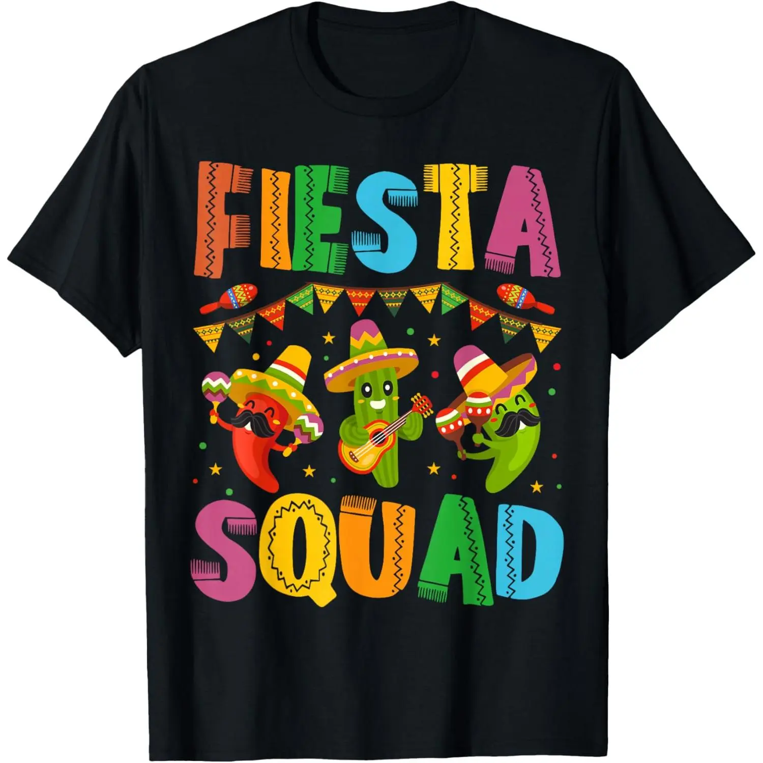 [100% Cotton] Fiesta Squad Cinco De Mayo for Men Women & T-Shirt
