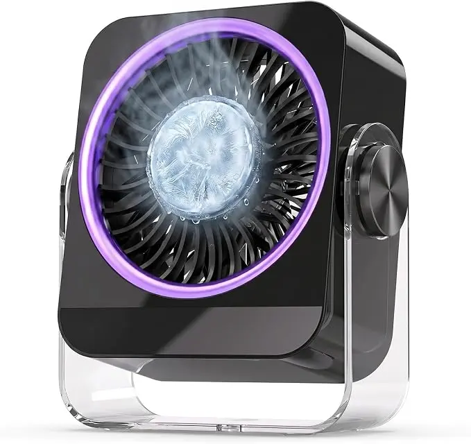 Portable Desk Cooling Fan With 199 Speeds Turbo Airflow, Digital Display, Ultra Quiet USB Rechargeable Table Fan, Personal Cooling Fan For Bedroom Office Desk Home Travel Summer Gift