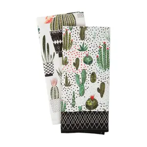 Design Imports Set/2 Urban Oasis Kitchen Towels