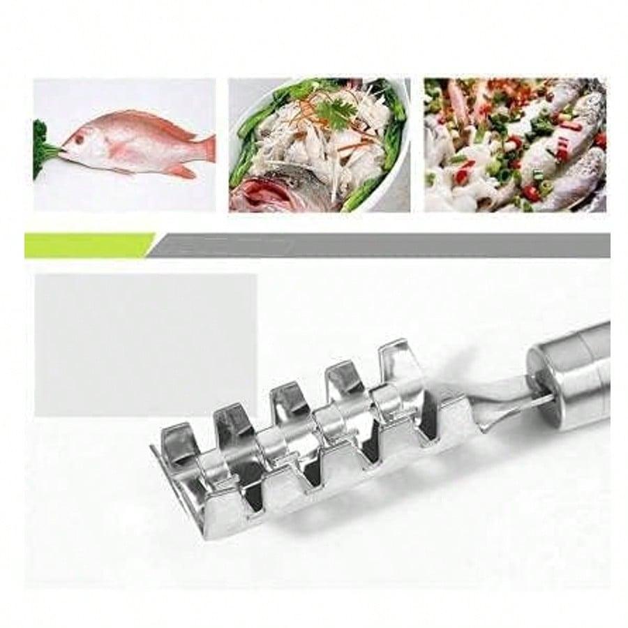 Fish Scale Remover, Fish Scale Brush, Stainless Steel Serrations, Easy To Remove Fish Scales, Skin Cleaning Tool, Scraper, Kitchen Tools,Suitable For Chefs And Home Chefs