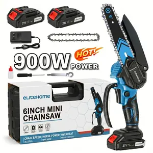 Mini Chainsaw,Portable Electric Cordless Chainsaw,Battery Powered,Small Power Handheld Chain Saws Pruning Shears for Tree Branches,Gifts for Men Women(2 Batteries&2 Chains)