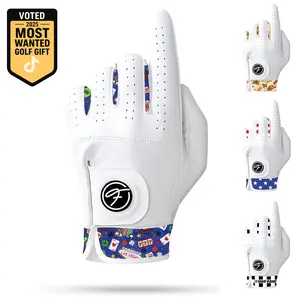 Fore Show Premium Golf Glove – 100% AAA Cabretta Leather Golf Gloves for Men & Women - Left & Right Handed Golfers - Cool Golfer Accessory Gift
