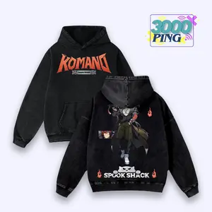 Komano Manato Spook Shack Vintage Bootleg Inspired Wash Tee, Anime VTuber Fan Merch Graphic Unisex T-Shirt, Japanese Streetwear Throwback Heavyweight Sweatshirt, Retro Streamer Nostalgia Oversized Hoodie And Tank Top Apparel