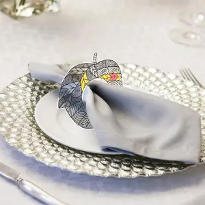 Color it Acrylic Apple Napkin Rings